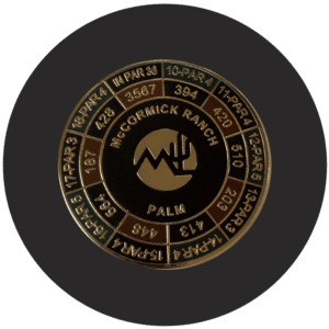 Palm Course Logo Yardage Marker - Gold