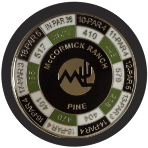 Pine Course Logo Yardage Marker