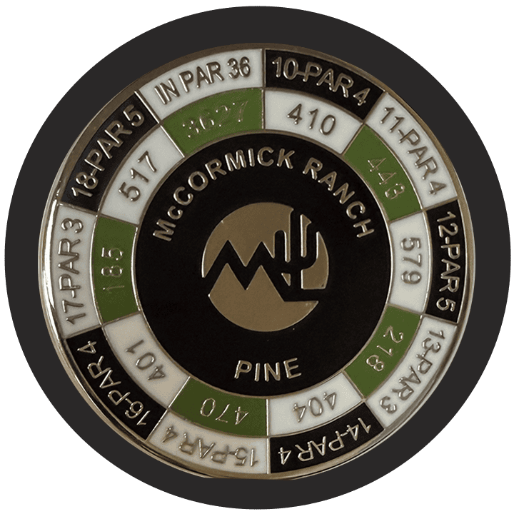 Pine Silver Ball Marker Front
