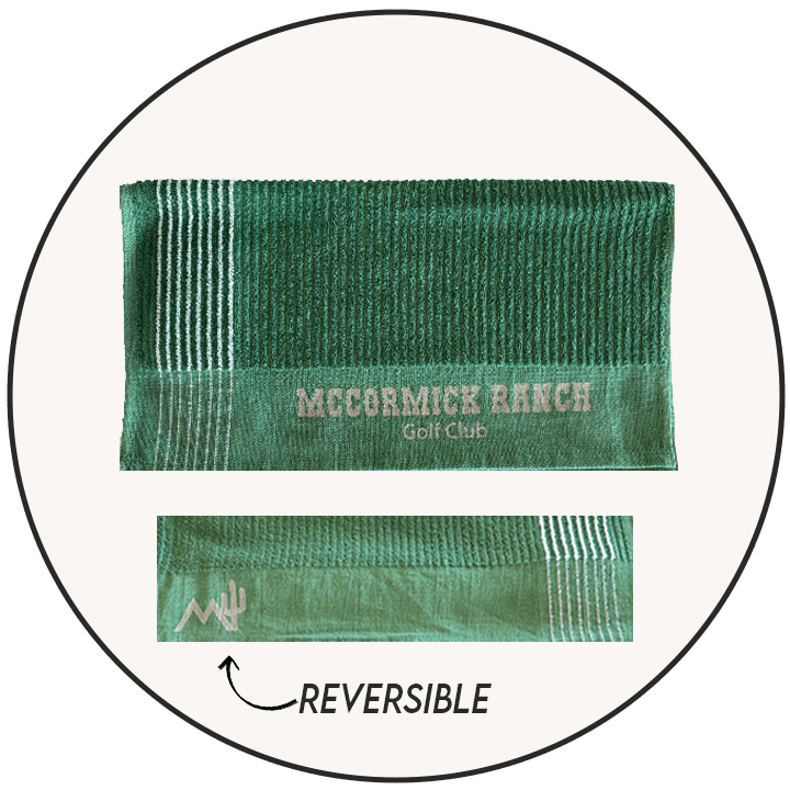 Green Reversible Towel